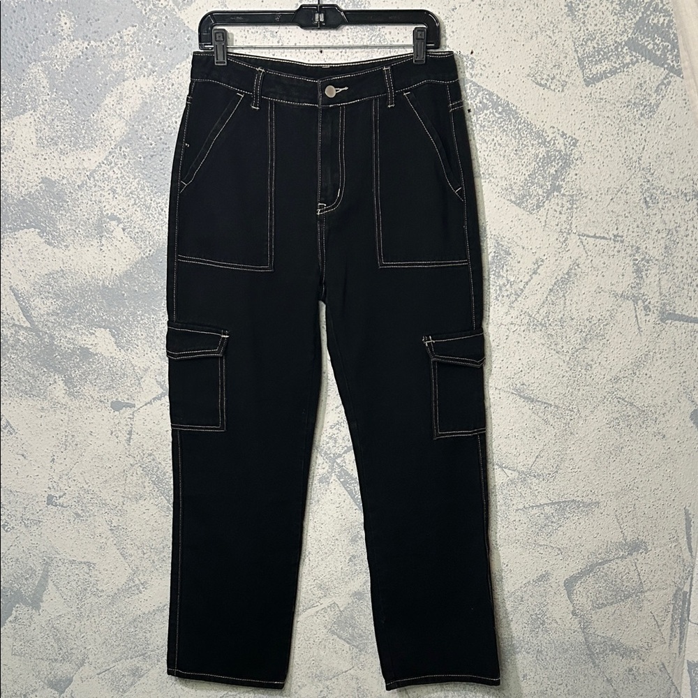SHEIN Black Cargo Pants for Men